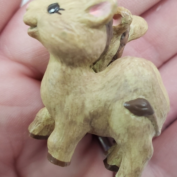 Hallmark Merry Miniatures Noah's Friends Camel Sheep 2 Piece Set 1997 With Box - Picture 8 of 14